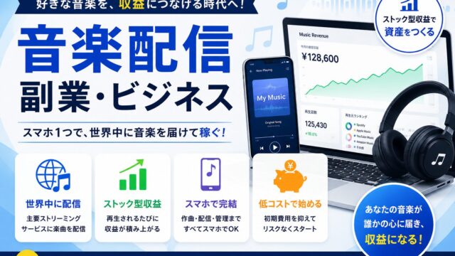 音楽収益化の始め方|初心者でもできる音楽配信ビジネスの作り方【2026年版】