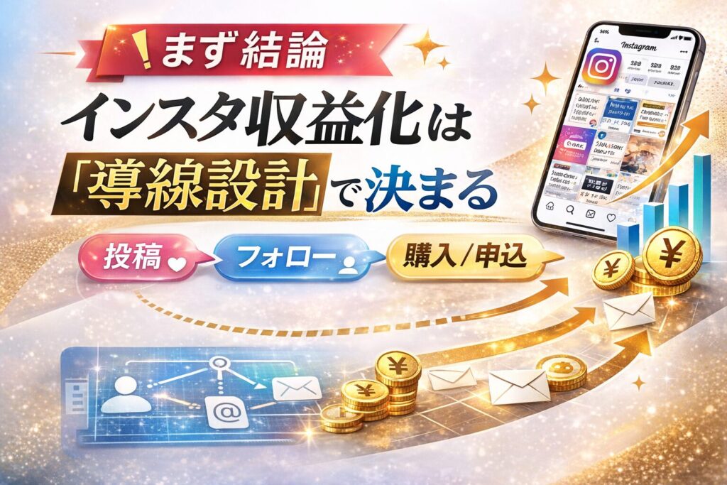 インスタ収益化は「導線設計」