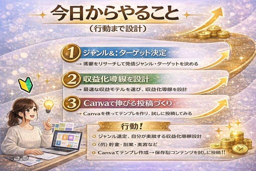 今日からやること(行動まで設計)